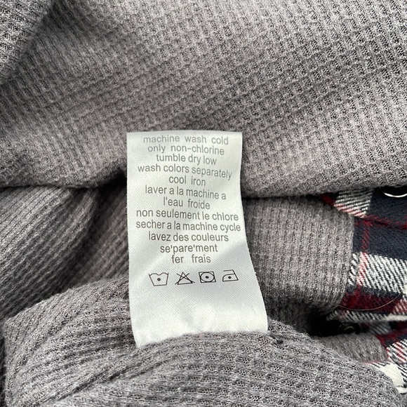 BRODY Men's Button Up Long Sleeve Collar Shirt, Pearl Snap, Navy Burgundy - Picture 10 of 13